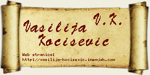 Vasilija Kočišević vizit kartica
